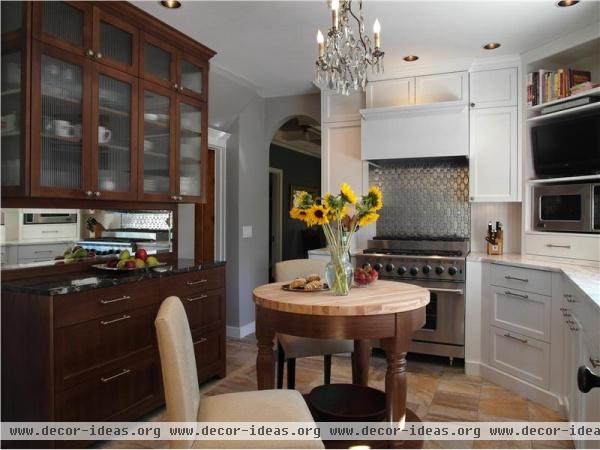 Light Transitional Kitchen by Donna DuFresne