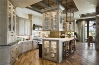 Light Transitional Kitchen by Jerry Locati