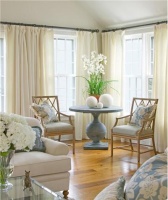 Airy Transitional Living Room by Kathleen Hay