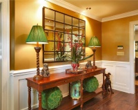 Homey Transitional Foyer by Olga Adler