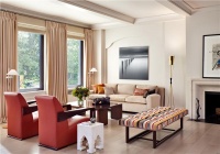 Light Contemporary Living Room by Irwin Weiner