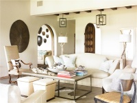 Homey Transitional Living Room by Carter Kay