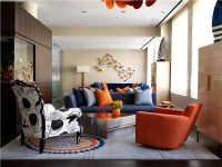 Dramatic Contemporary Living Room by Christopher Coleman