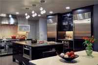 Elegant Contemporary Kitchen by Donald Hochheiser, CR of Kitchen Designs by Ken Kelly