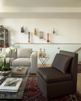 Open Transitional Living Room by Antonio Martins