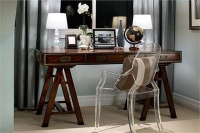 Light Transitional Home Office by Jane Lockhart