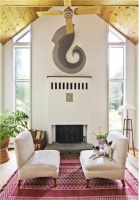 Casual Country/Rustic Living Room by Shari Lebowitz