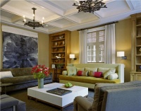 Elegant Transitional Living Room by Kathryn Scott