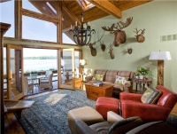 Cozy Country/Rustic Living Room by Jeffrey and Deborah Fisher