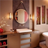 Casual Contemporary Bathroom by Laura Britt