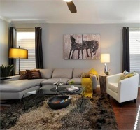 Casual Contemporary Living Room by Komal Sheth