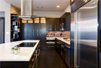 Dark Contemporary Kitchen by Allison Jaffe