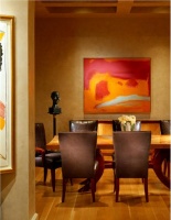 Elegant Contemporary Dining Room by Jamie Herzlinger