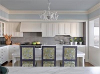 Light Transitional Kitchen by Kendall Wilkinson