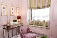 Dramatic Transitional Living Room by Diane Guariglia