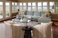 Homey Transitional Living Room by Rachel Reider