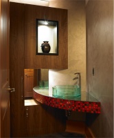 Dramatic Contemporary Bathroom by Ines Hanl