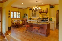 Open Traditional Kitchen by Amy  Conner-Murphy