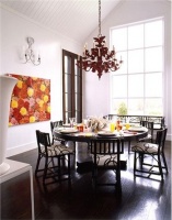 Airy Transitional Dining Room by John Barman