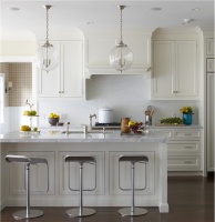 Light Transitional Kitchen by Lauren Muse