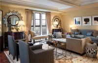 Homey Transitional Living Room by Barbara Eberlein