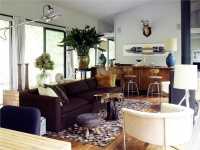 Cozy Transitional Living Room by Gabriel Benroth, Adam Rolston & Drew Stuart