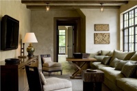 Casual Transitional Family Room by Glenn Gissler