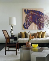 Cozy Contemporary Family Room by Gabriel Benroth, Adam Rolston & Drew Stuart