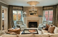 Homey Transitional Living Room by Barbara Eberlein