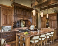 Open Country/Rustic Kitchen by Jerry Locati