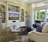 Classic Transitional Family Room by Jacquelyn Armour