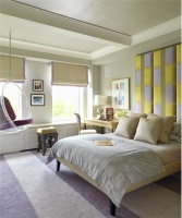 Light Contemporary Bedroom by Jed Johnson Associates