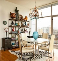 Open Contemporary Dining Room by Garrison Hullinger