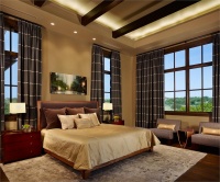 Homey Contemporary Bedroom by Laura Britt