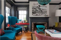 Cozy Transitional Living Room by Rachel Reider