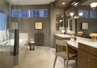 Dramatic Contemporary Bathroom by Gary Lee