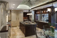 Open Traditional Kitchen by Drury Design