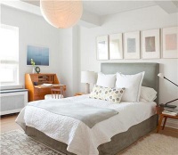 Light Contemporary Bedroom by Jayne Michaels & Joan Michaels