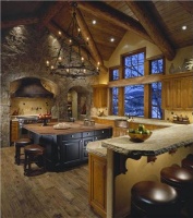 Dramatic Country/Rustic Kitchen by Tanya Shively, ASID, LEED AP