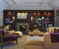 Classic Contemporary Family Room by Evelyn Benatar