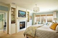 Light Traditional Bedroom by Garrison Hullinger