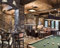 Cozy Country/Rustic Game Room by Jerry Locati