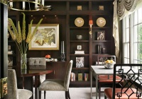 Cozy Contemporary Library by Jo Ann Alston, CID, Allied ASID