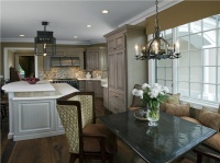 Open Traditional Kitchen by Susan Fredman