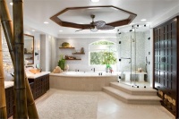 Open Transitional Bathroom by Christopher Grubb