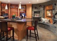 Casual Contemporary Bar by Holly Rickert