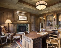 Homey Country/Rustic Home Office by Jerry Locati