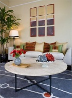 Homey Transitional Living Room by Kimball Starr