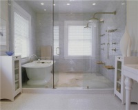 Airy Traditional Bathroom by Betty  Wasserman