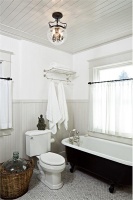 Relaxing Country/Rustic Bathroom by Jessica Helgerson